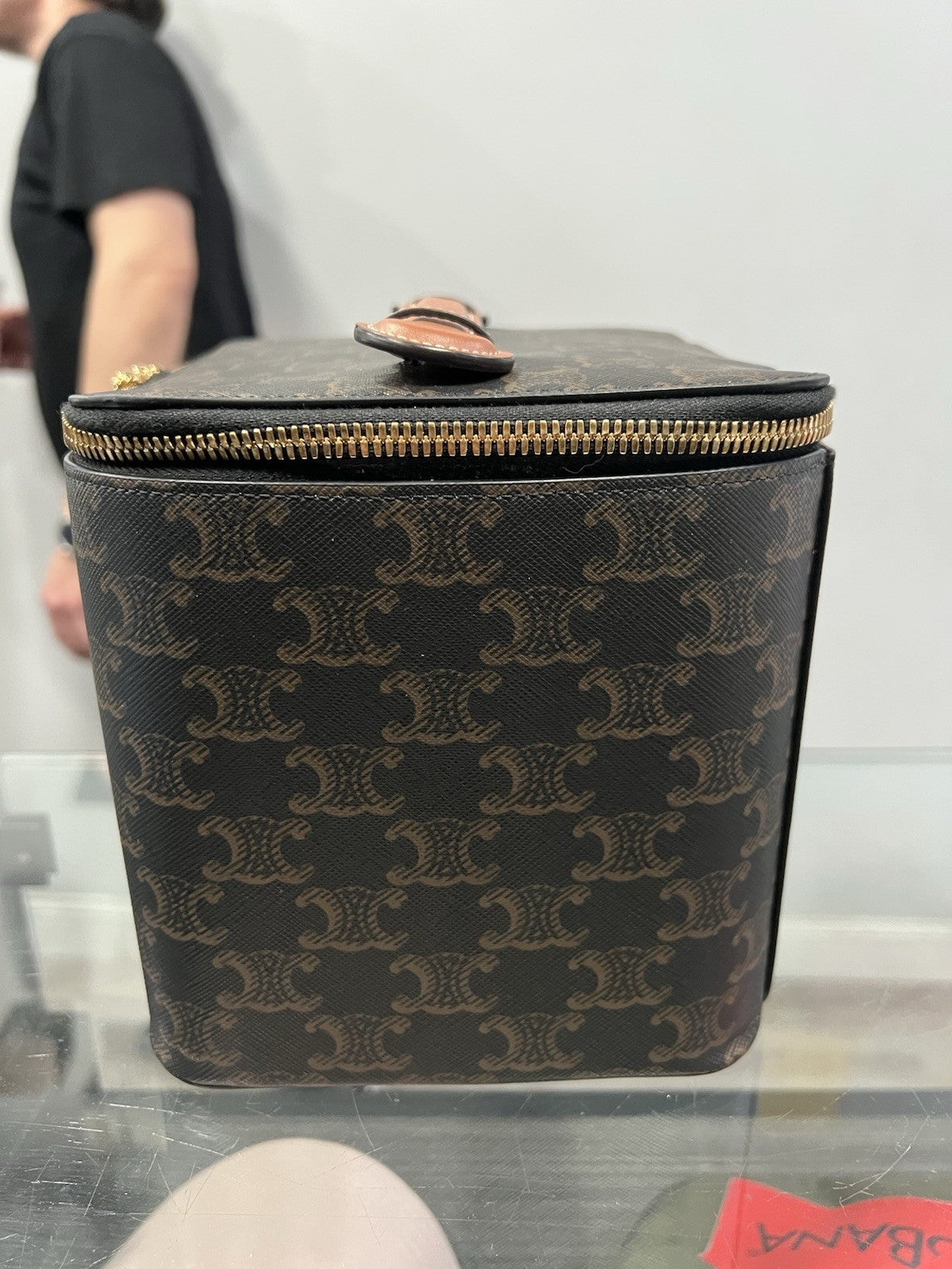 Celine Triomphe Square Vanity Case With Authenticity Retail $920