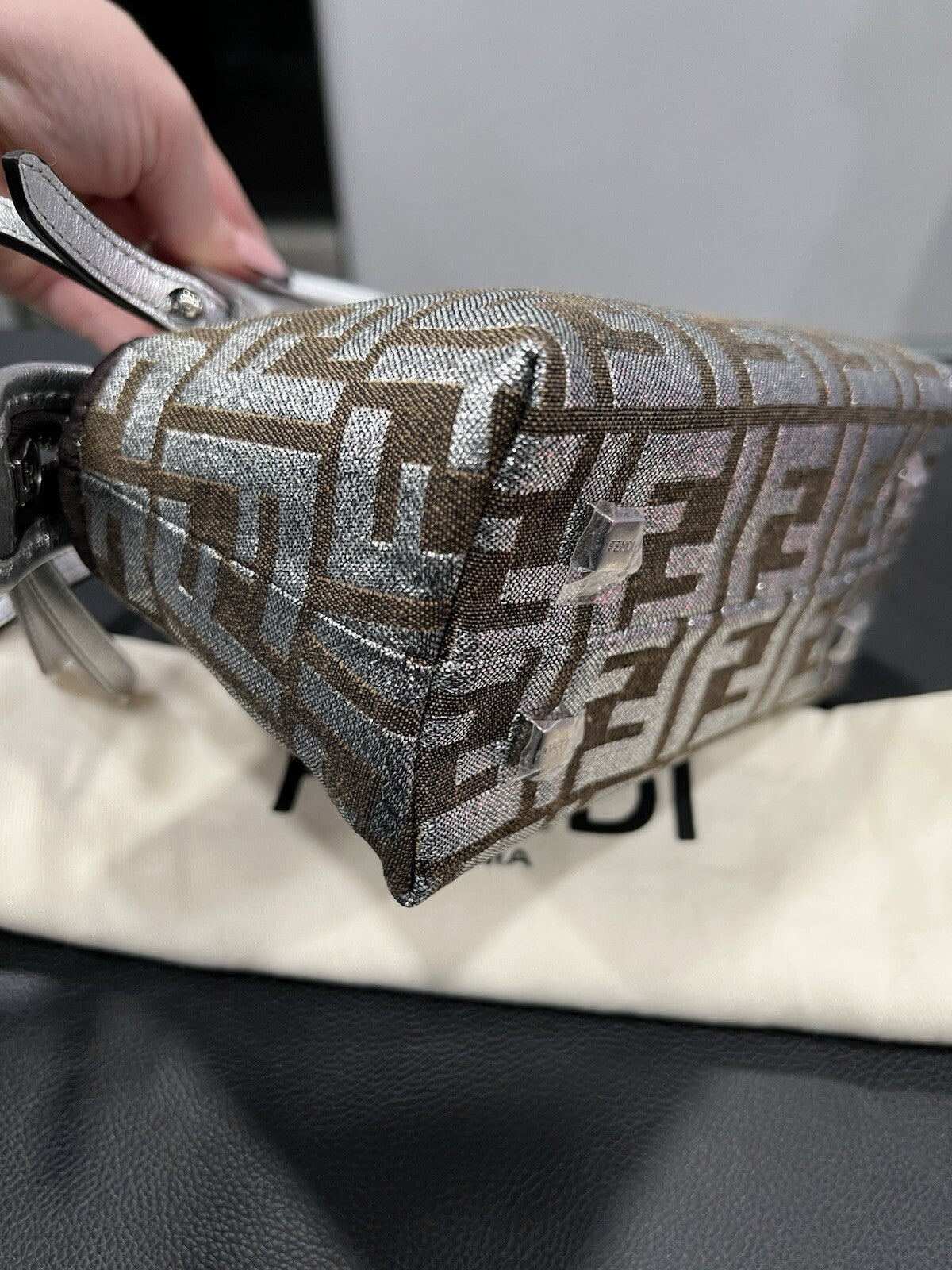 Fendi Mini By The Way Icons Bag Tags & Duster NWOT