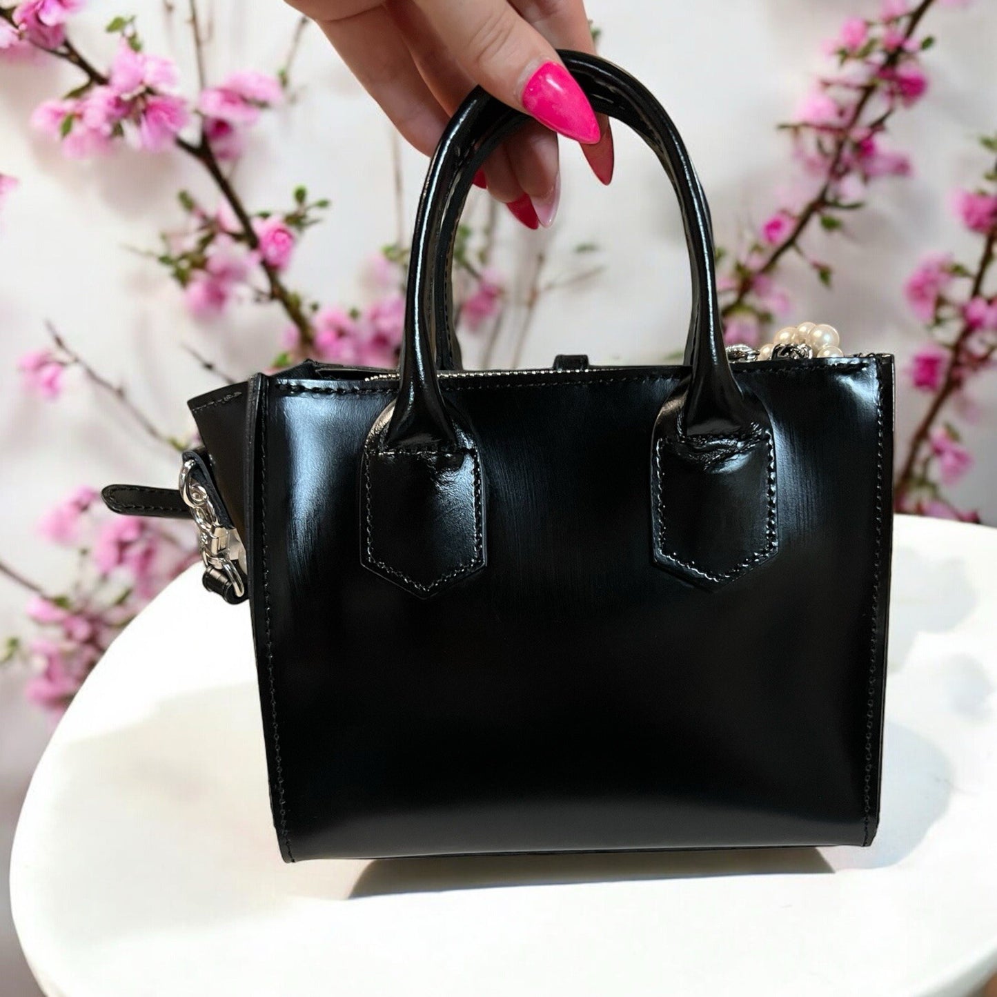 JUNYA WATANABE X COMME Des GARCONS Pearl Chain Mini Top Handle Crossbody