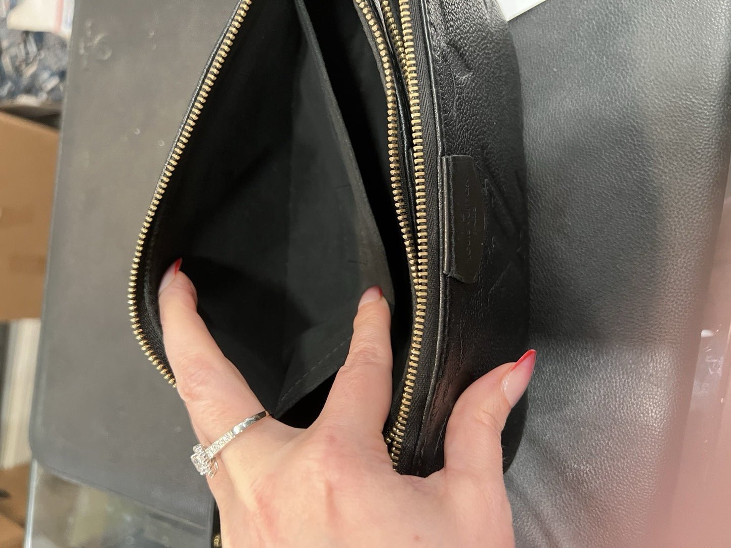 Louis Vuitton Black Empreinte Multi Pochette Accessoires