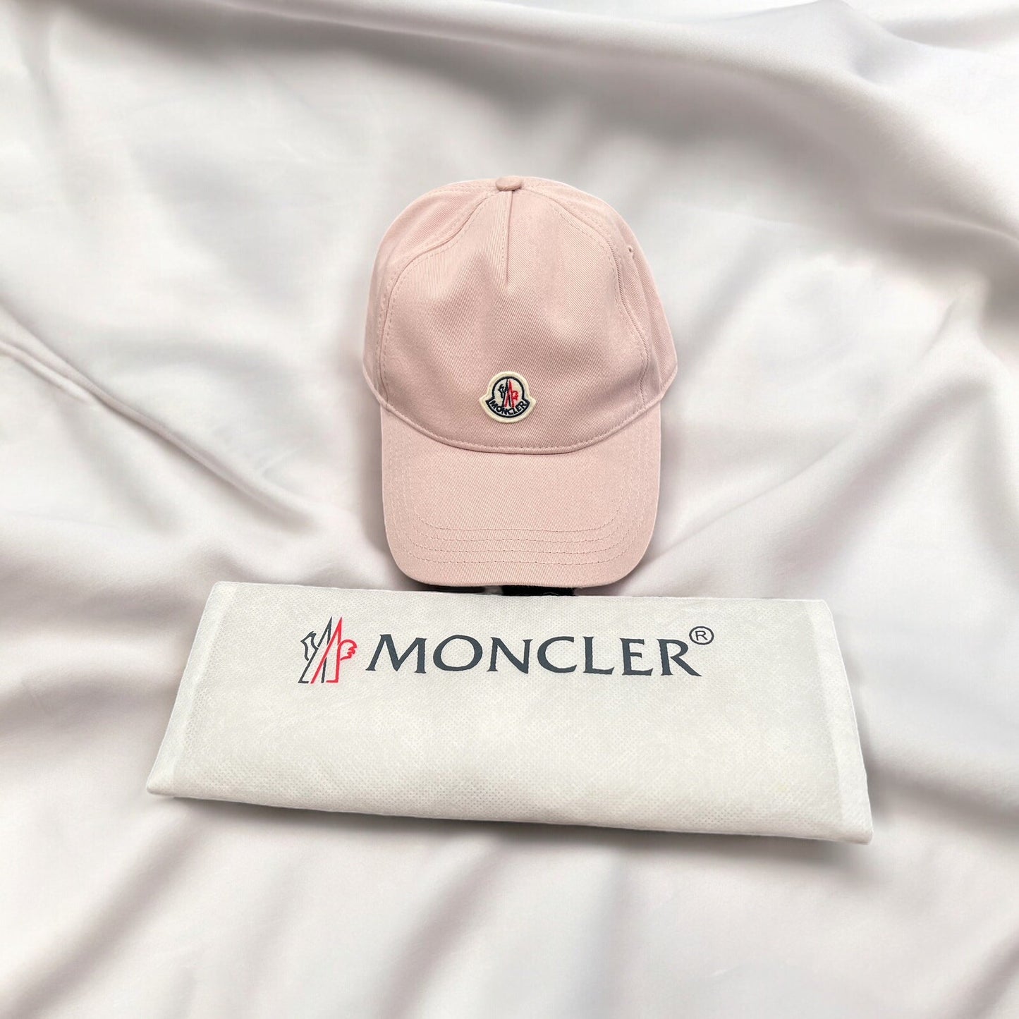 Moncler Pink Baseball Cap With Duster