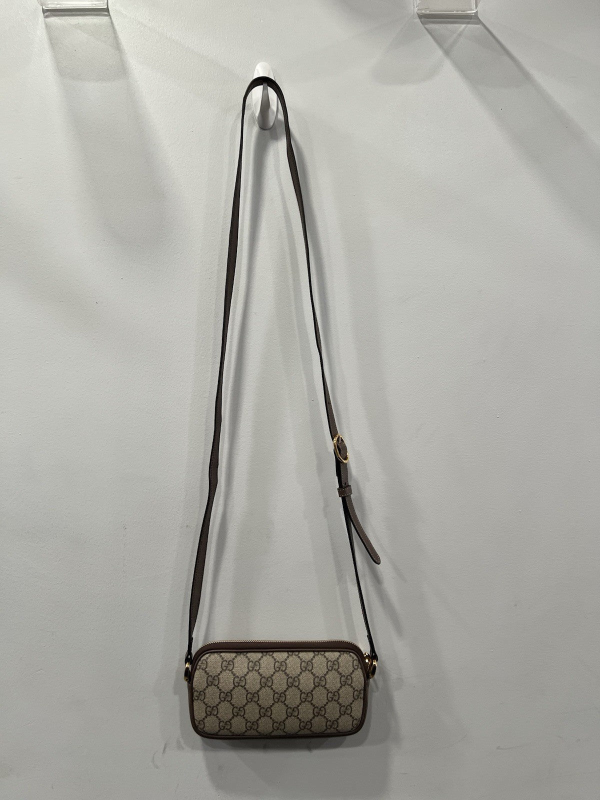 Gucci Ophidia GG Supreme Mini Crossbody With Authenticity Retail $1150