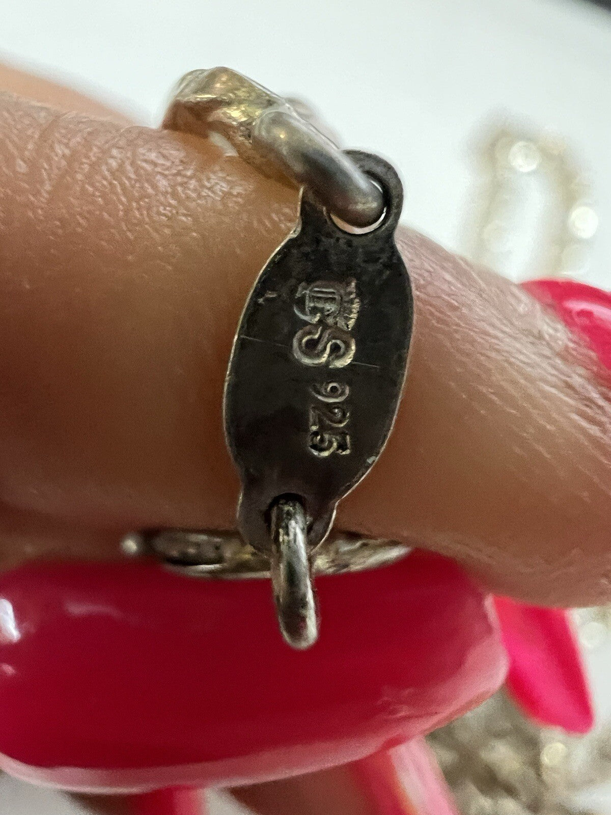 Henkel & Grosse Germany Sterling Silver Chain .925 W/ Lyric & Lore Pendant 32"