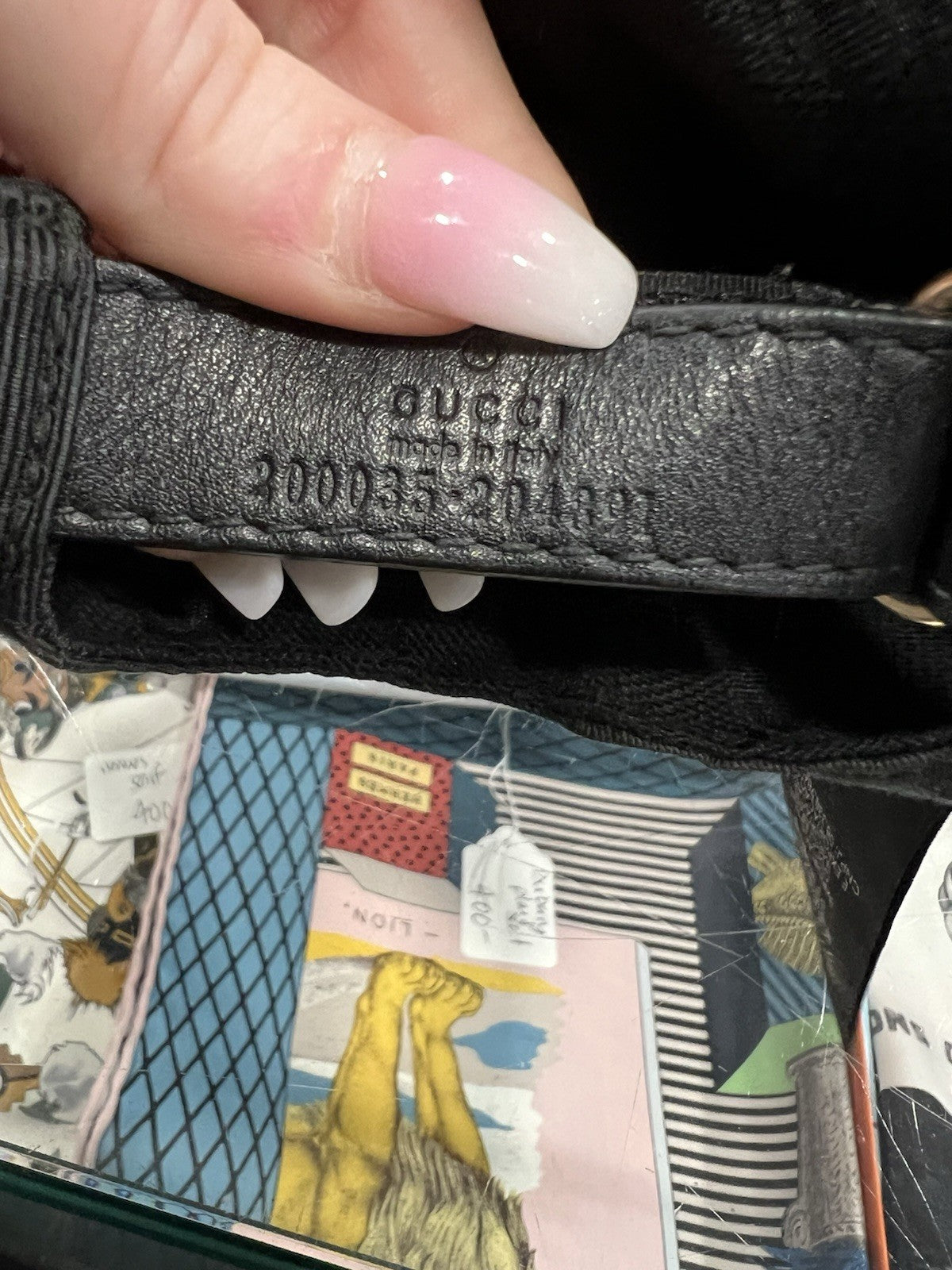 Gucci Original GG Black Canvas Monogram Web Baseball Hat