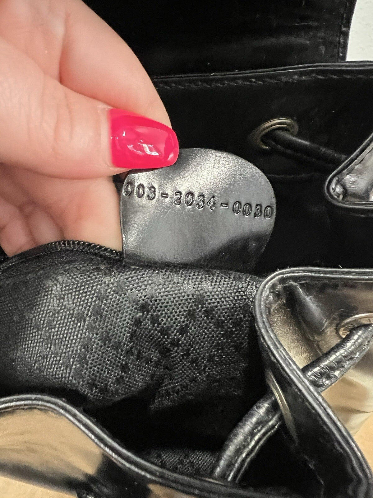 Gucci Vintage Leather Mini Bamboo Backpack