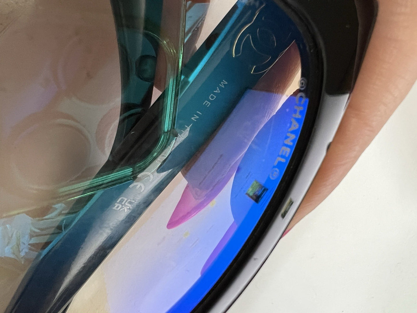 Chanel Butterfly Blue Light Tinted Sunglasses 52mm