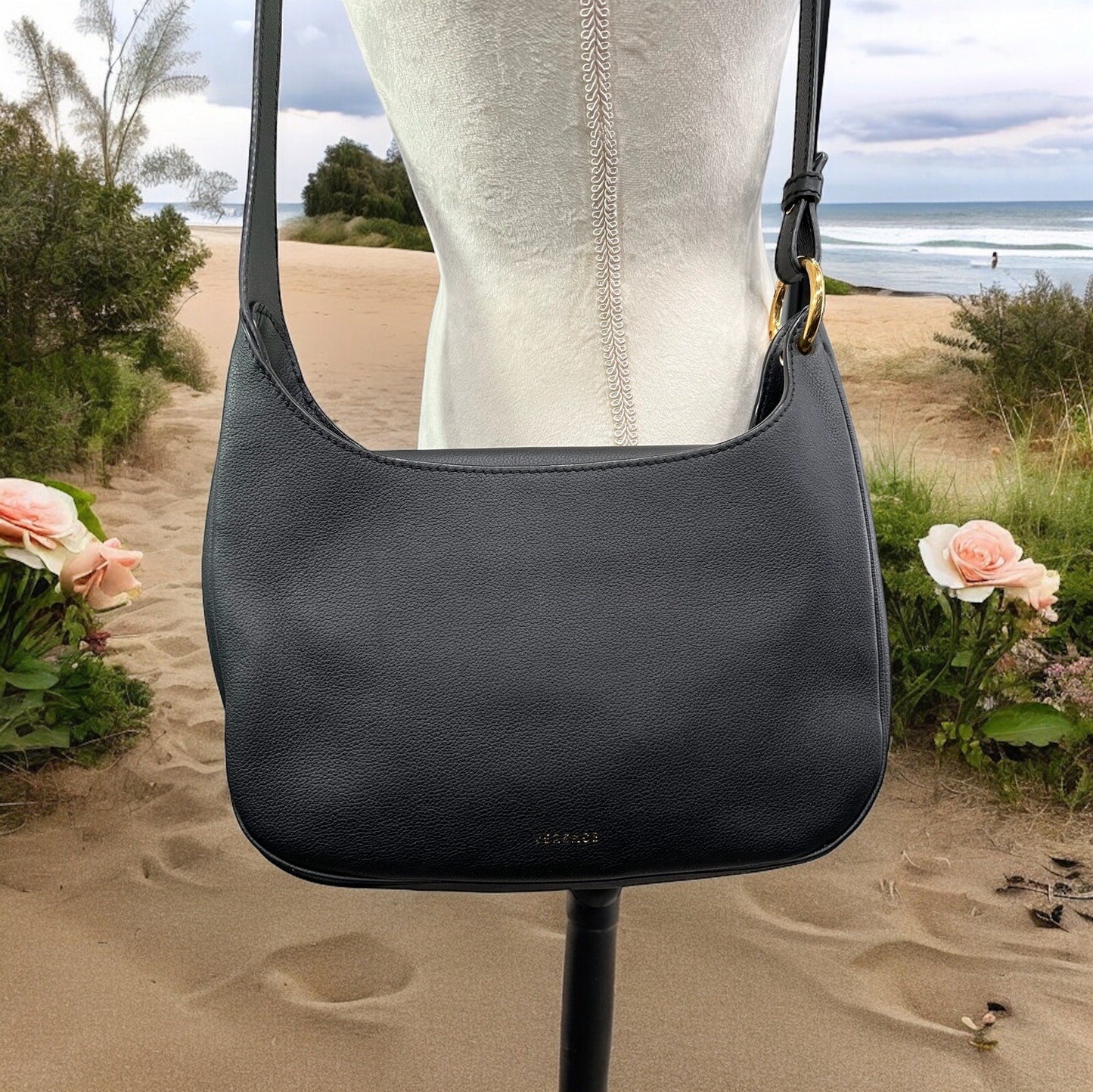 Versace Leather La Medusa Leather Crossbody Bag