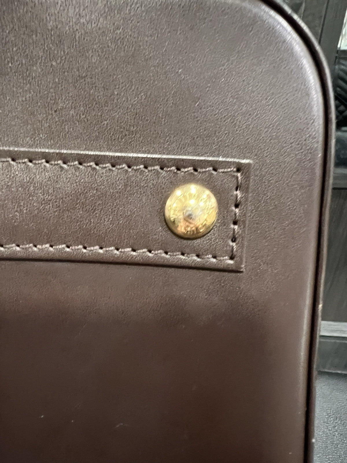 Louis Vuitton Damier Ebene BB Alma Crossbody Bag Lock & Key