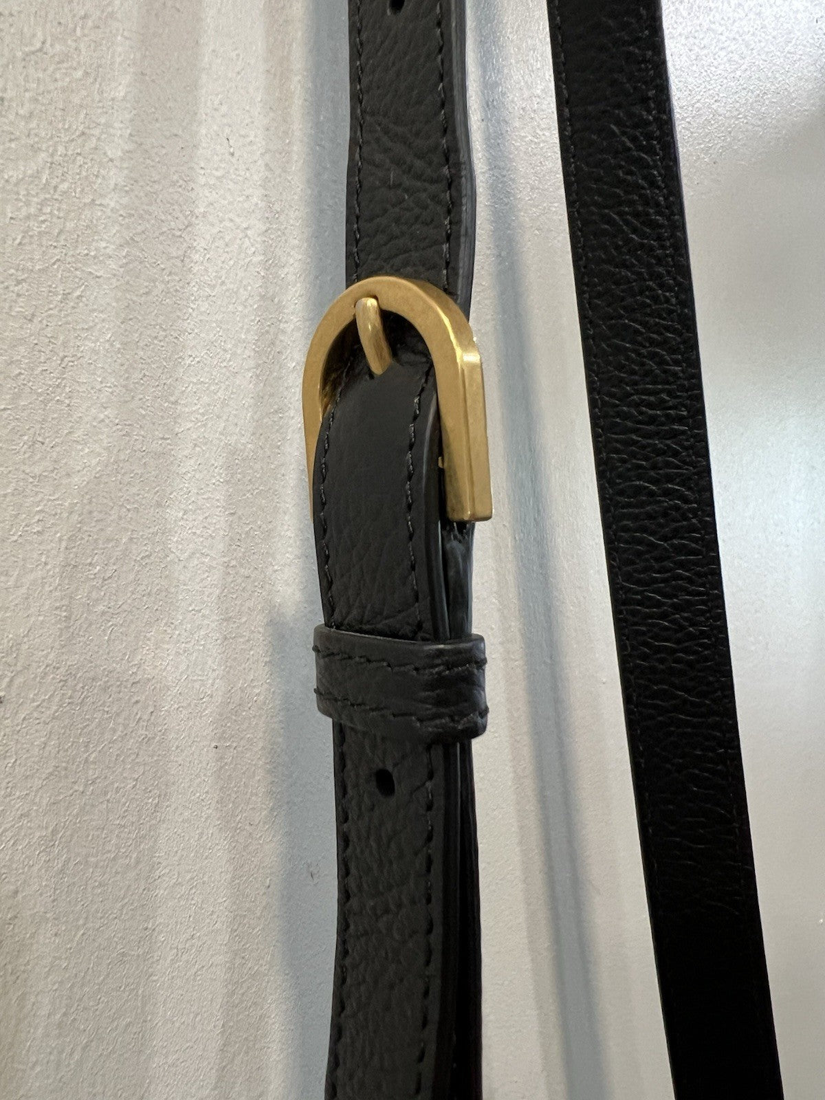 Chloe Black Leather Marcie Crossbody Bag W/Duster & Authenticity