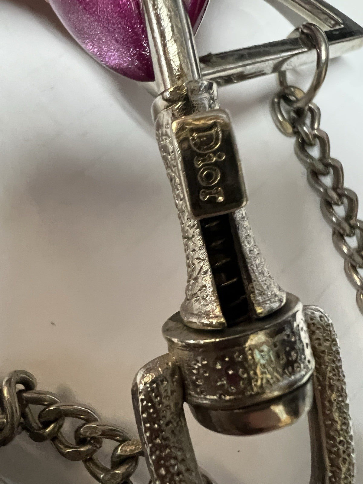 Christion Dior Logo Plate Choker AUTHENTIC