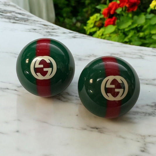 Gucci Button Stud Interlocking G Earrings