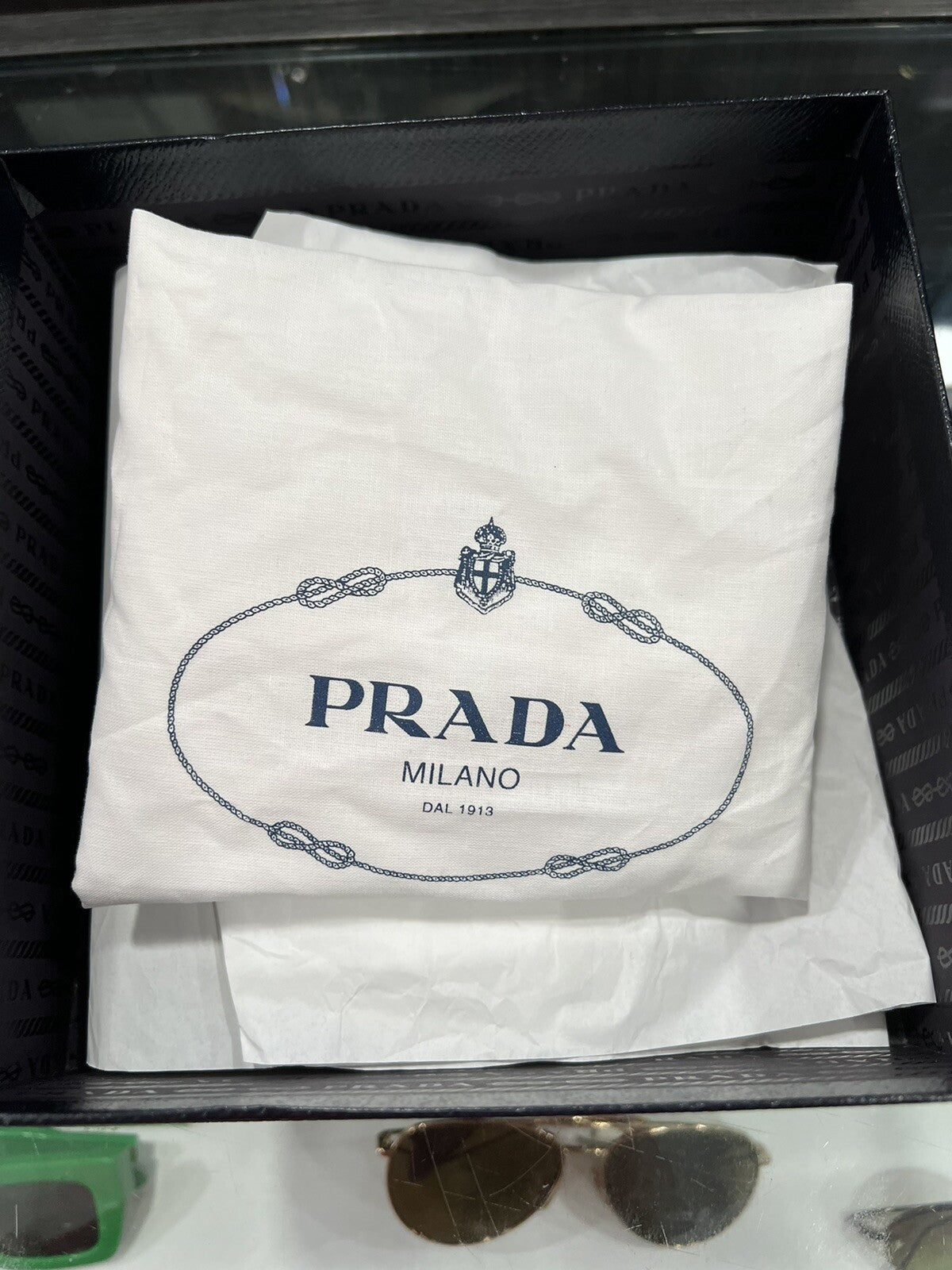 Prada Re-Nylon Padded Headband Box & Duster