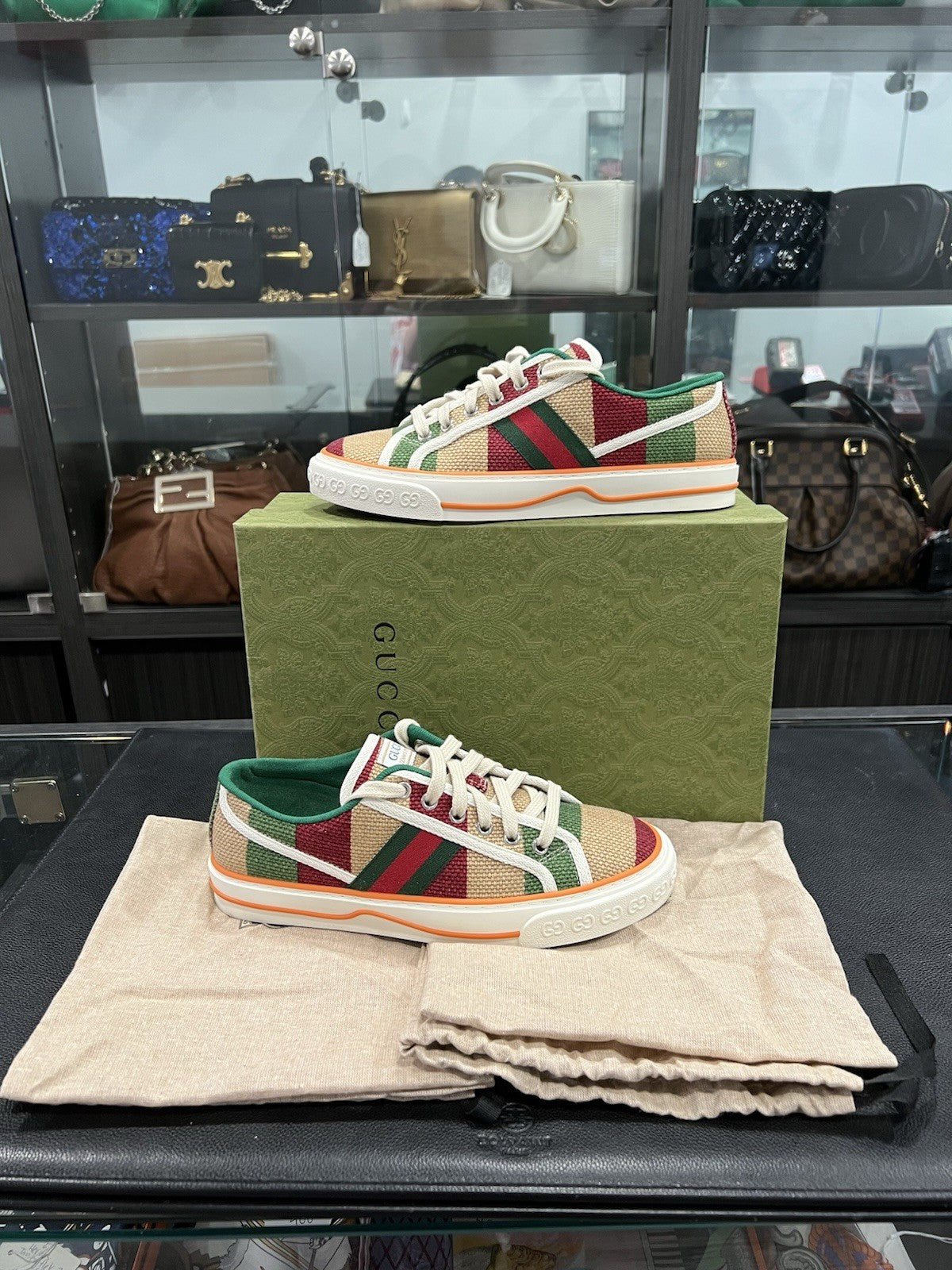 Gucci 1977 LTD Edition Tennis Sneakers Size 37.5/US7.5
