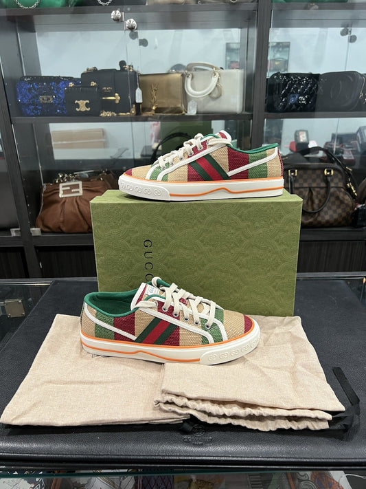 Gucci 1977 LTD Edition Tennis Sneakers Size 37.5/US7.5