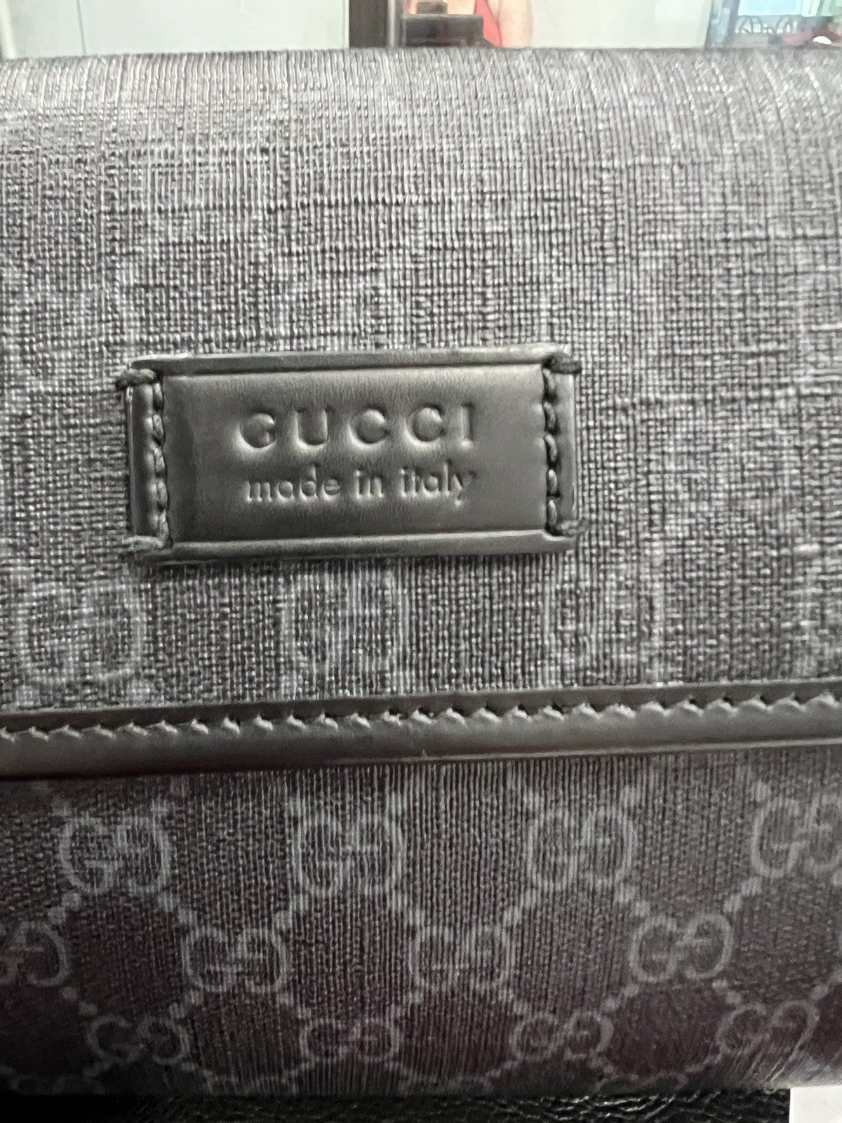 Gucci Black GG Supreme Belt Bag With Authenticity