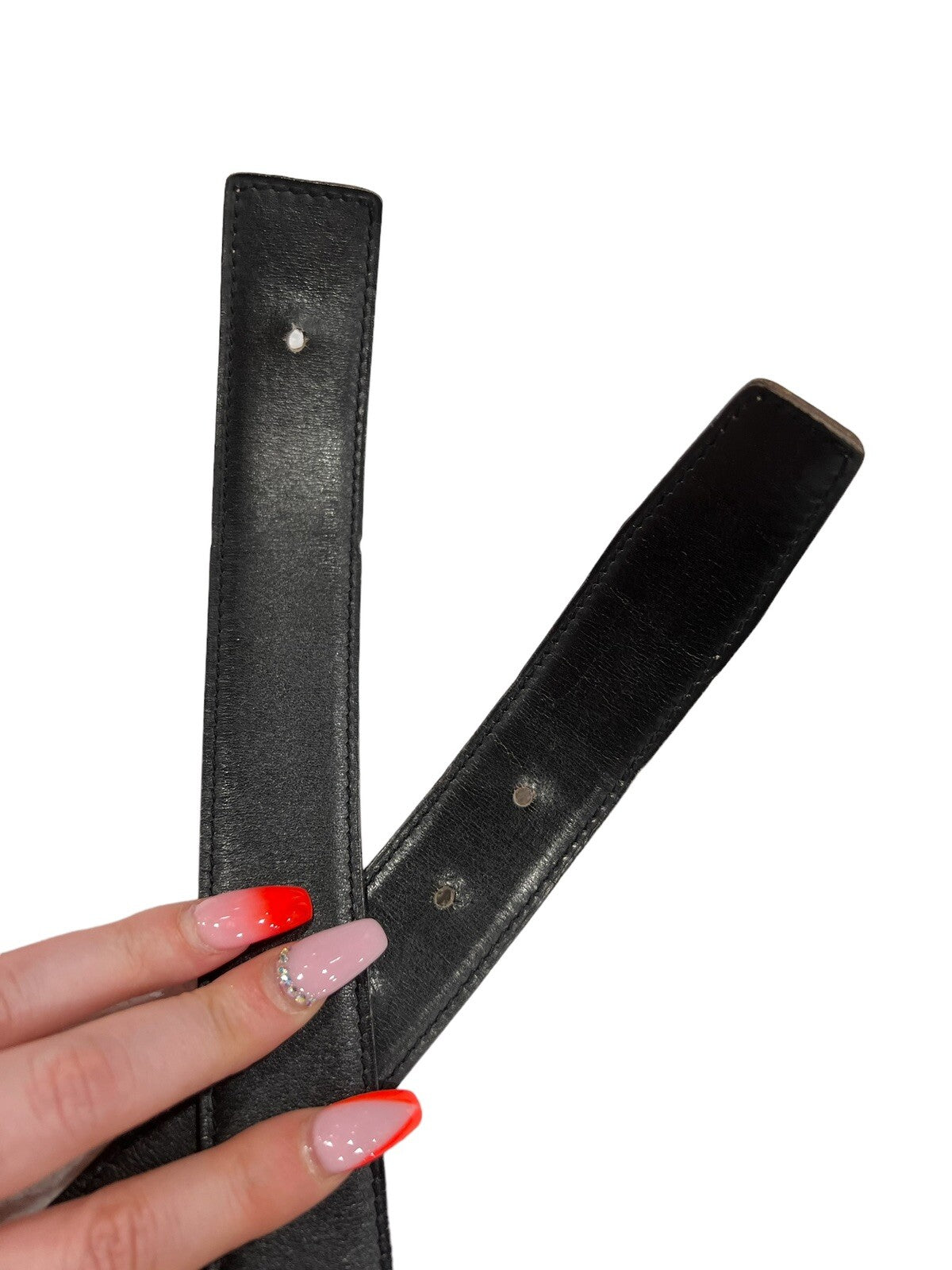 Hermes .925 H Buckle (RARE) Touraeg Croc & Reversible Belts Sz 85