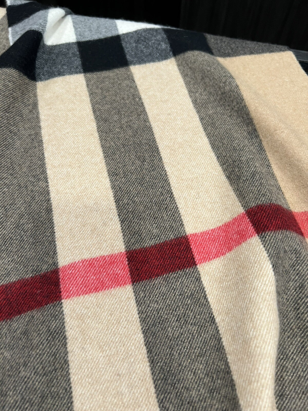 Burberry Cashmere Check Scarf Scarf