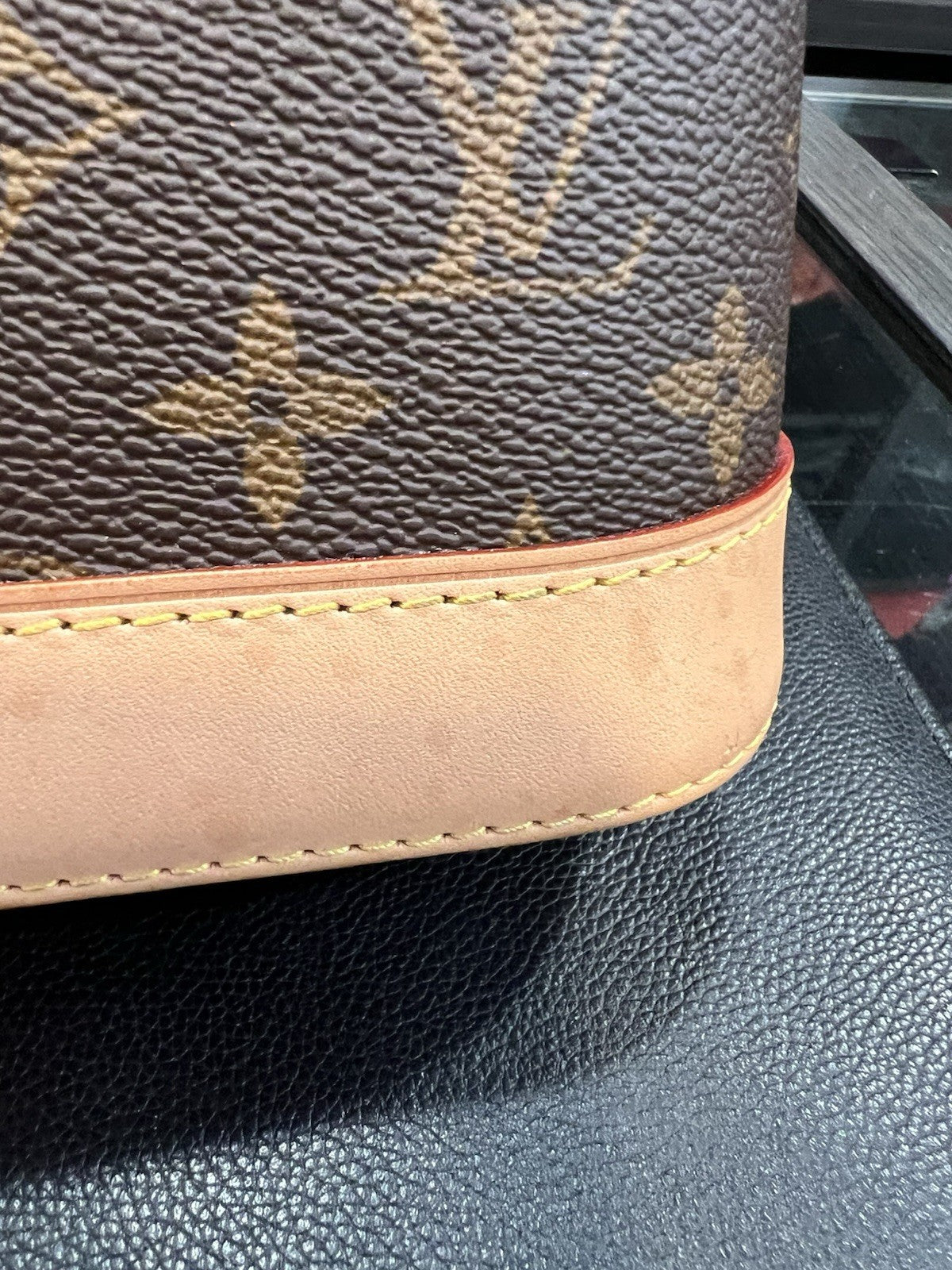 Louis Vuitton Monogram BB Alma With Box Duster Lock Key Receipt Retail $2000