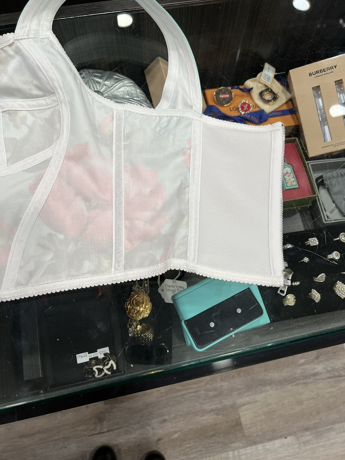 Dolce & Gabbana Floral Crop Corset Bustier NWT Size 42/US6 Retail $1195