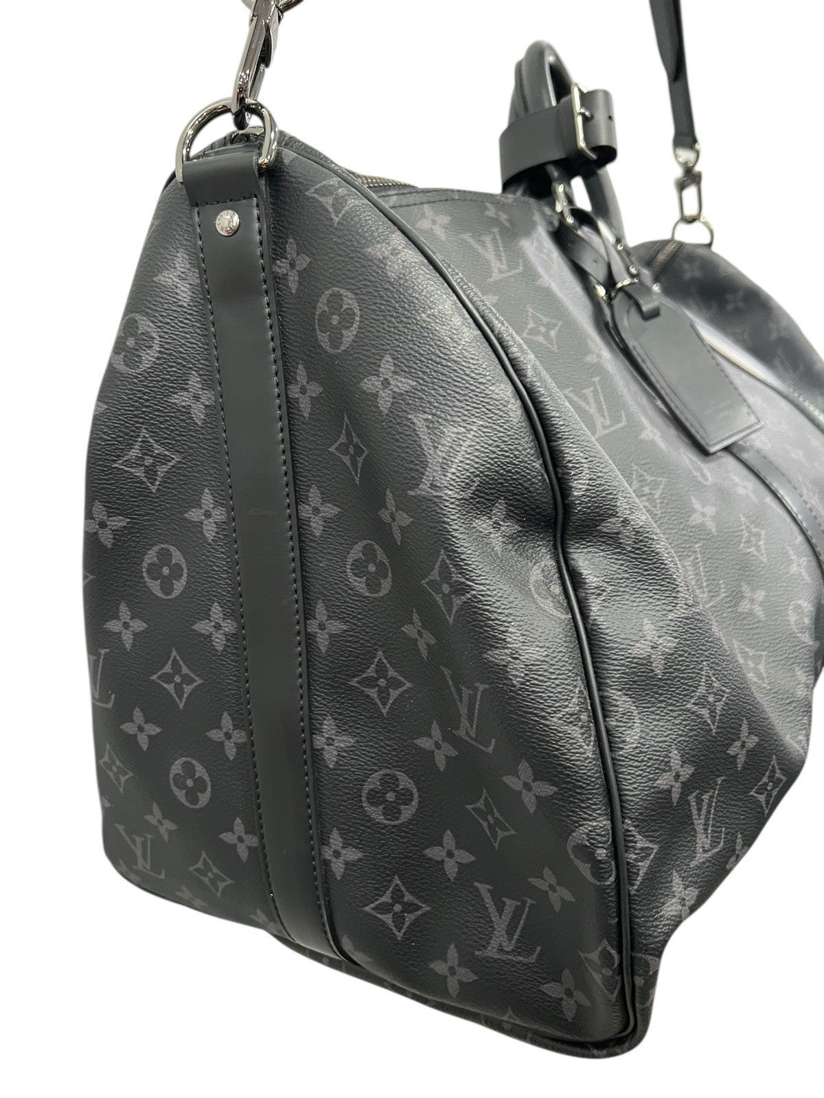 Louis Vuitton 2021 Monogram Eclipse Keepall 55 W/Authenticity
