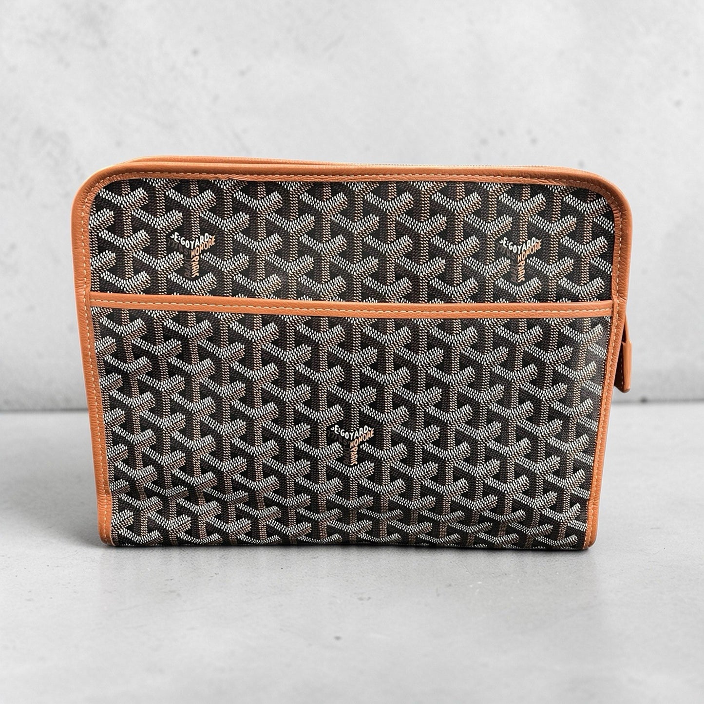 Goyard Jouvence Coated Canvas GM Toiletry Pouch W/Authentication