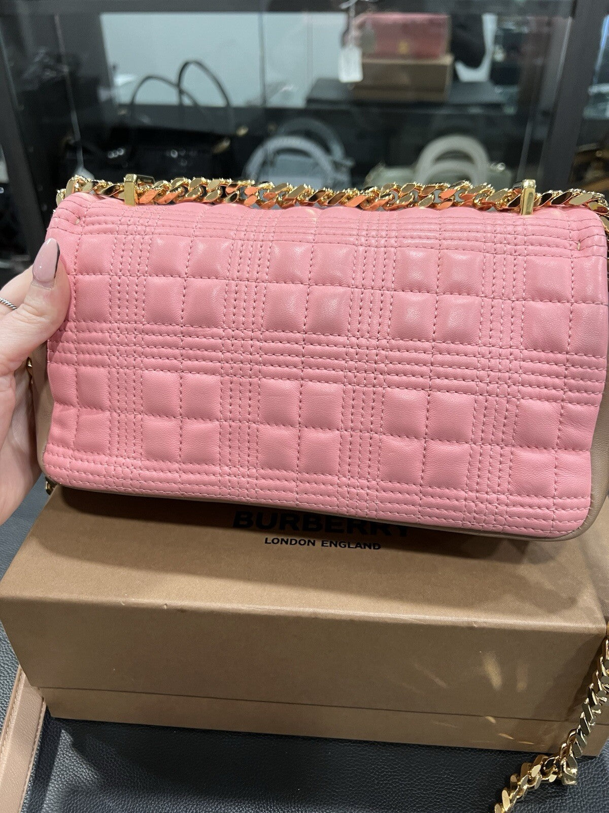 Burberry Lola Peony/Camel Small