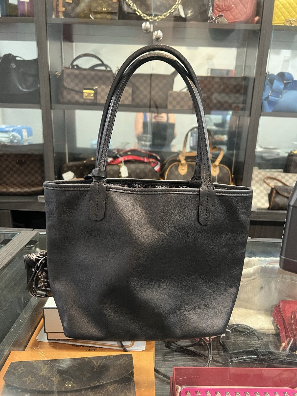 Goyard Anjou Pm Reversible Tote Bag Goyardine Certificate Of Authenticity