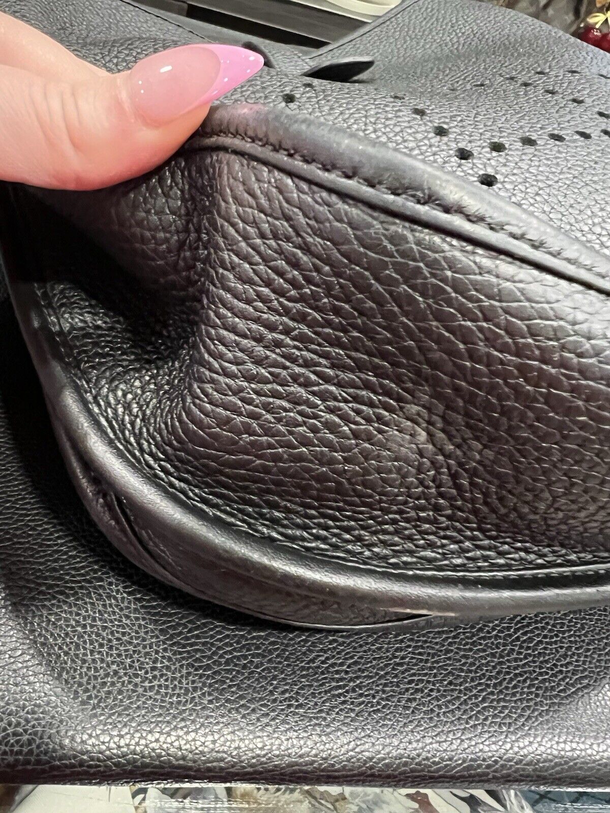 Hermes Black Evelyn Clemence PM Bag With Certificate Of Authenticity 2021
