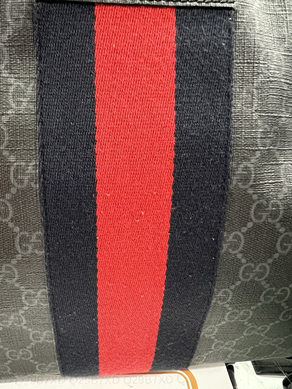 Gucci GG Supreme Black Messenger Bag W/Certificate Of Authenticity