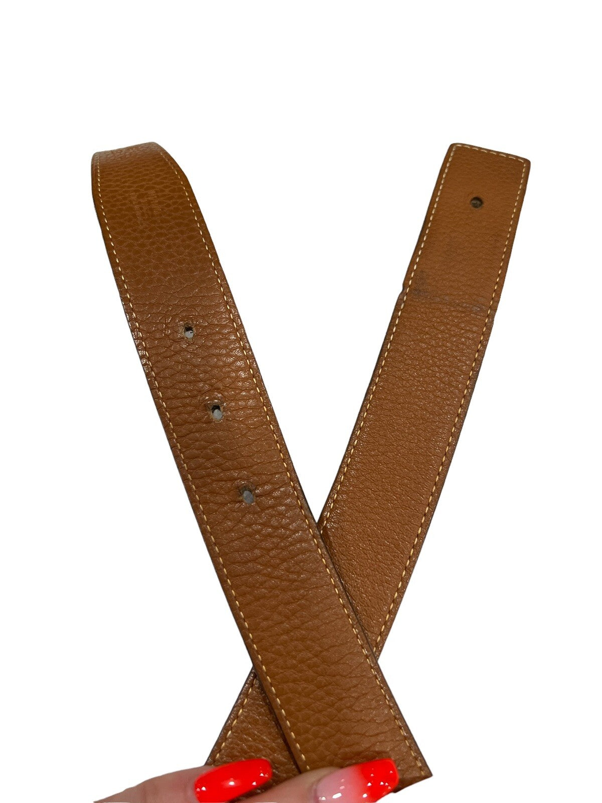 Hermes .925 H Buckle (RARE) Touraeg Croc & Reversible Belts Sz 85