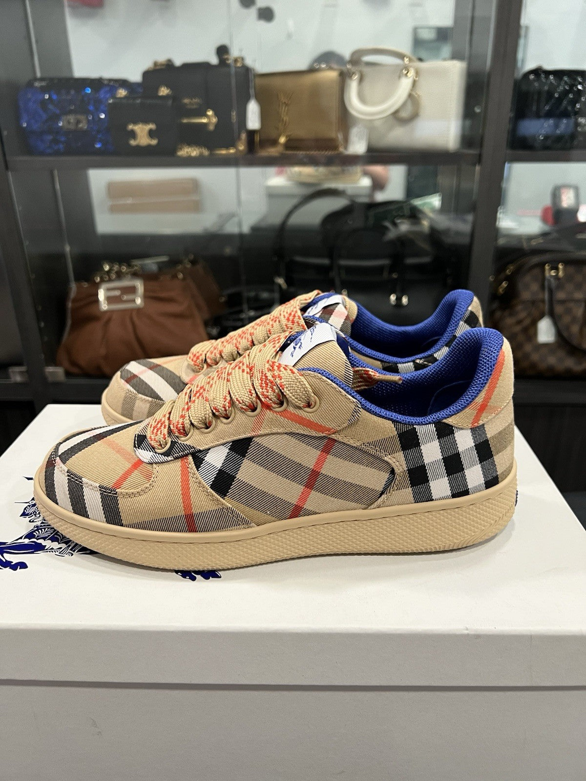 Burberry Check Terrace Sneakers Size 38/US8