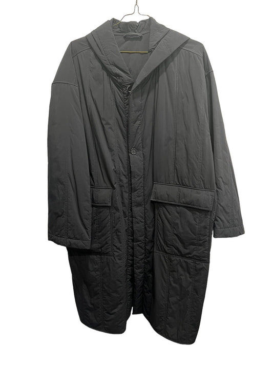 S.K. Manor Hill Quilted Hooded Recycled Nylon Long Jacket Size L (Retail $700)