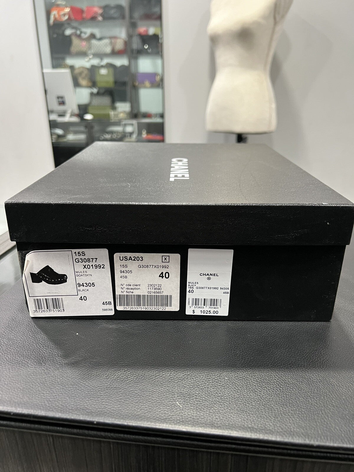 Chanel Lucky Charms Leather Clogs Size 40/US10