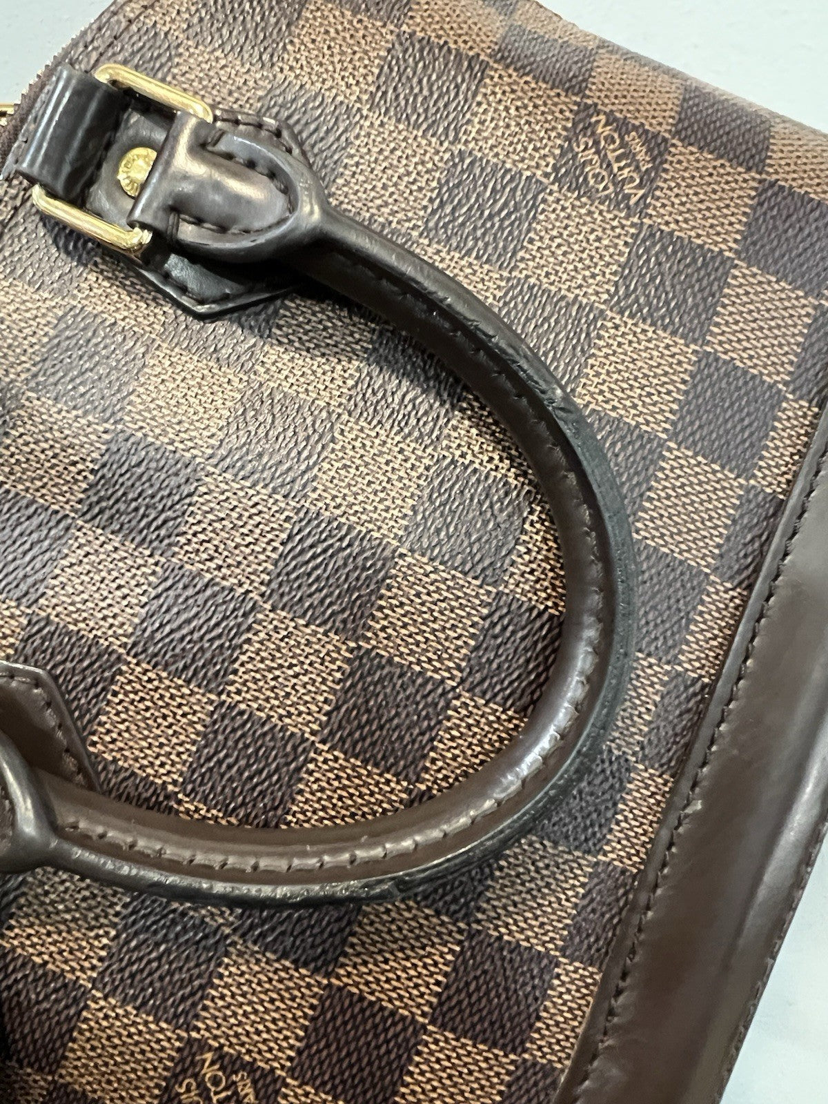 Louid Vuitton Damier Ebene BB Alma W/Lock Key & Authenticity Retail $2k