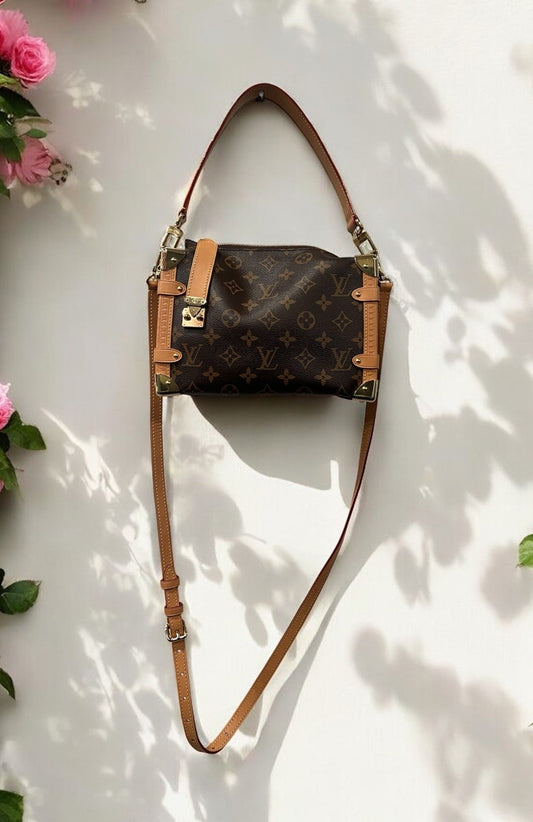 Louis Vuitton Side Trunk Bag MM With Duster Tag & Authenticity