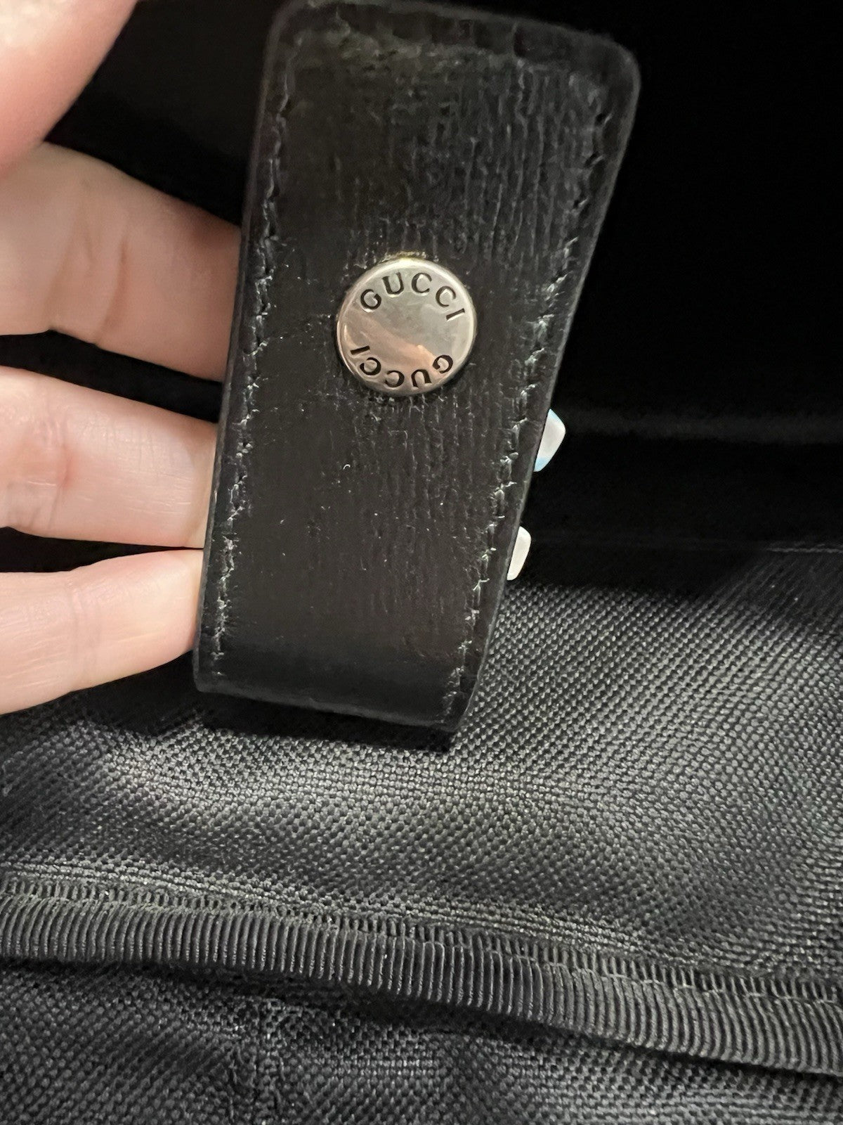 Gucci GG Black Supreme Azalea Medium Retro Backpack