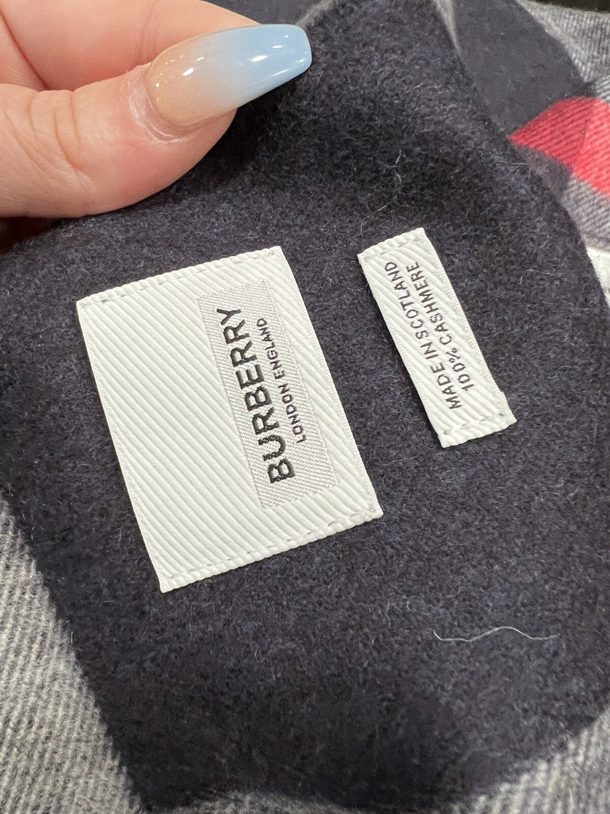 Burberry Cashmere Check Scarf Scarf