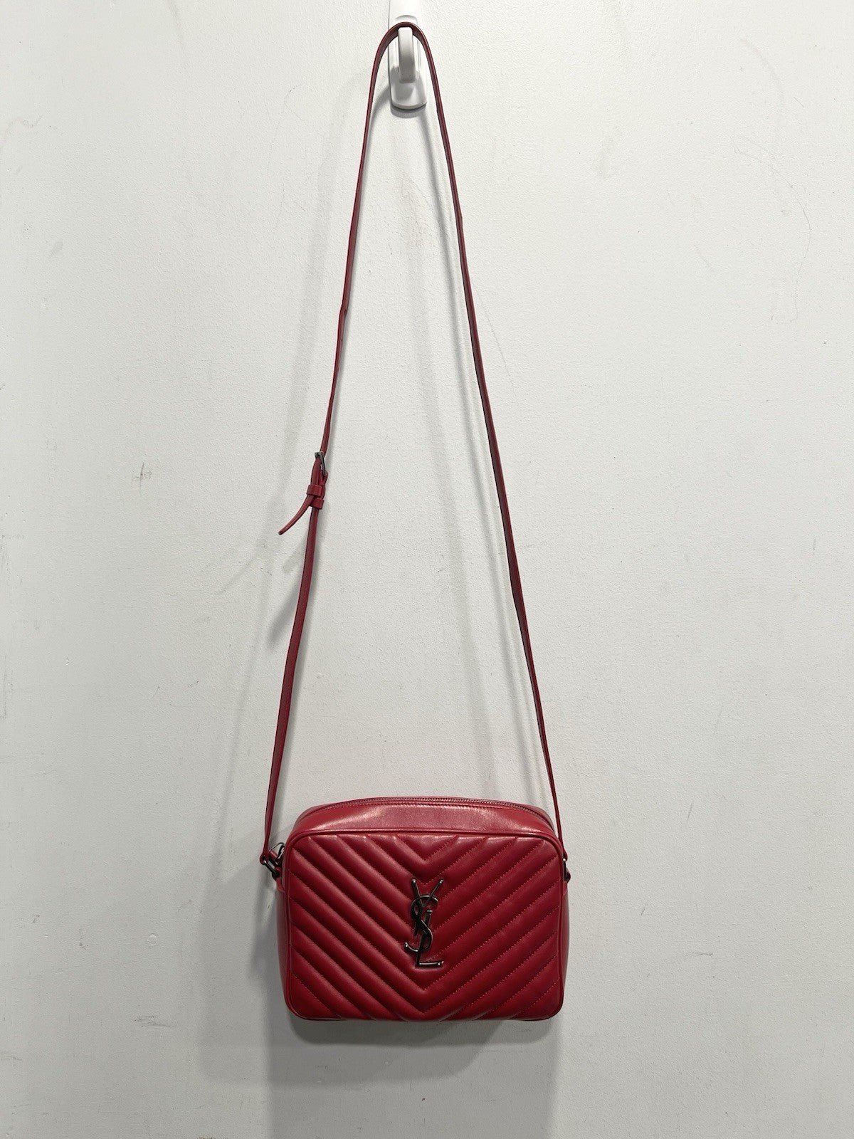 Saint Laurent Matelassé Calfskin Lou Camera Crossbody Bag