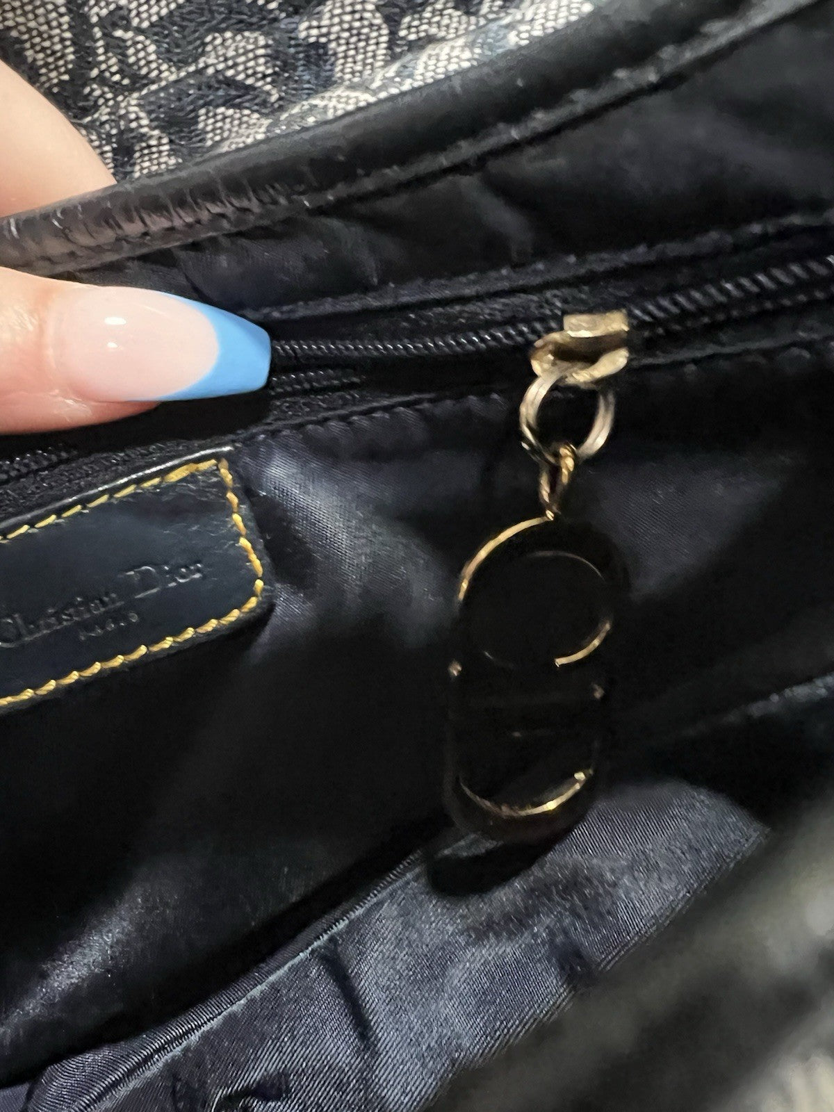 Christian Dior Vintage Saddle Diorissimo Bag