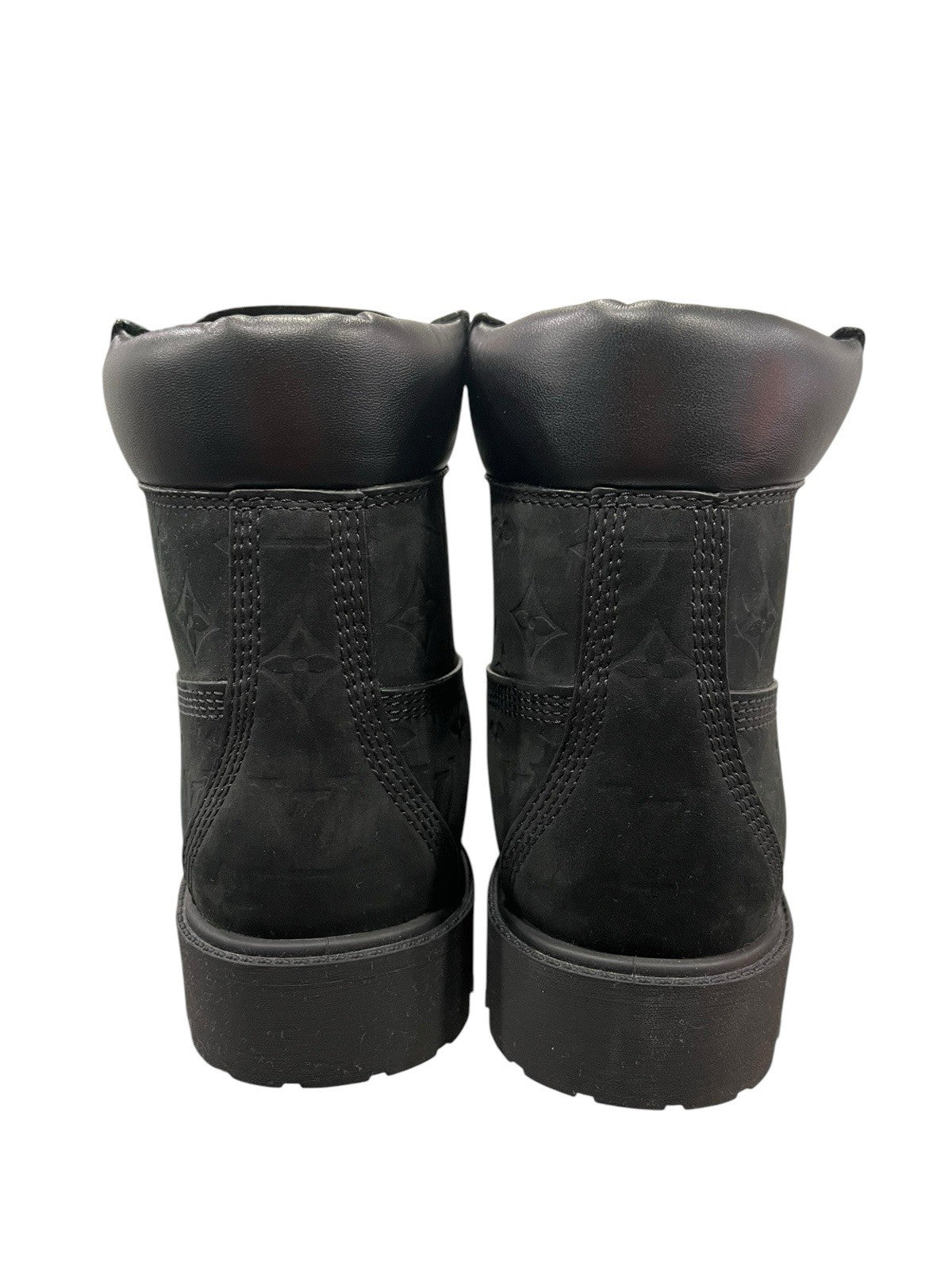 Louis Vuitton X Timberland Ankle 6in Boots US SIZE 9 Black Monogram Authentic