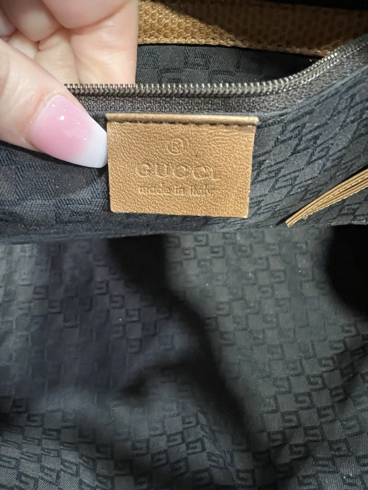 Gucci Vintage Lizard Cognac Limited Edition Handbag