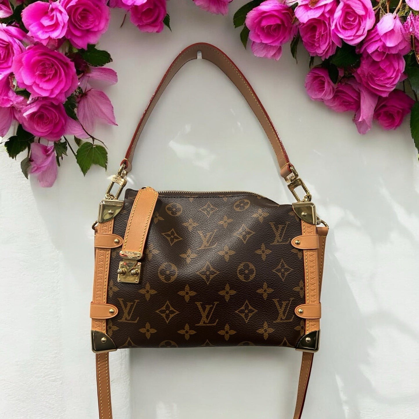 Louis Vuitton Side Trunk Bag MM With Duster Tag & Authenticity