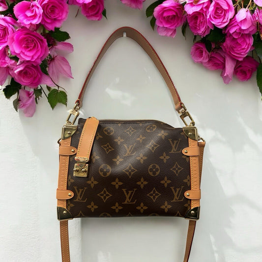 Louis Vuitton Side Trunk Bag MM With Duster Tag & Authenticity