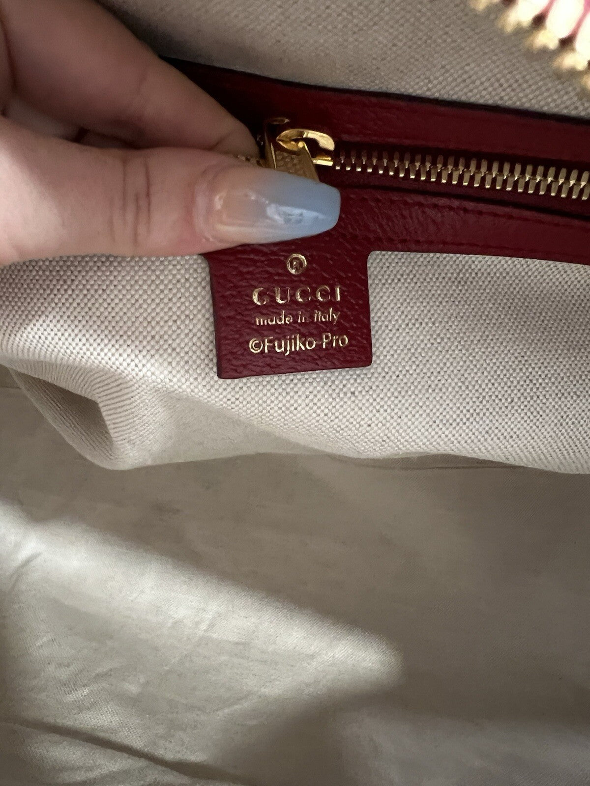 Gucci X Fujiko Pro Doraemon GG Supreme Canvas Boston Duffle Bag NWOB