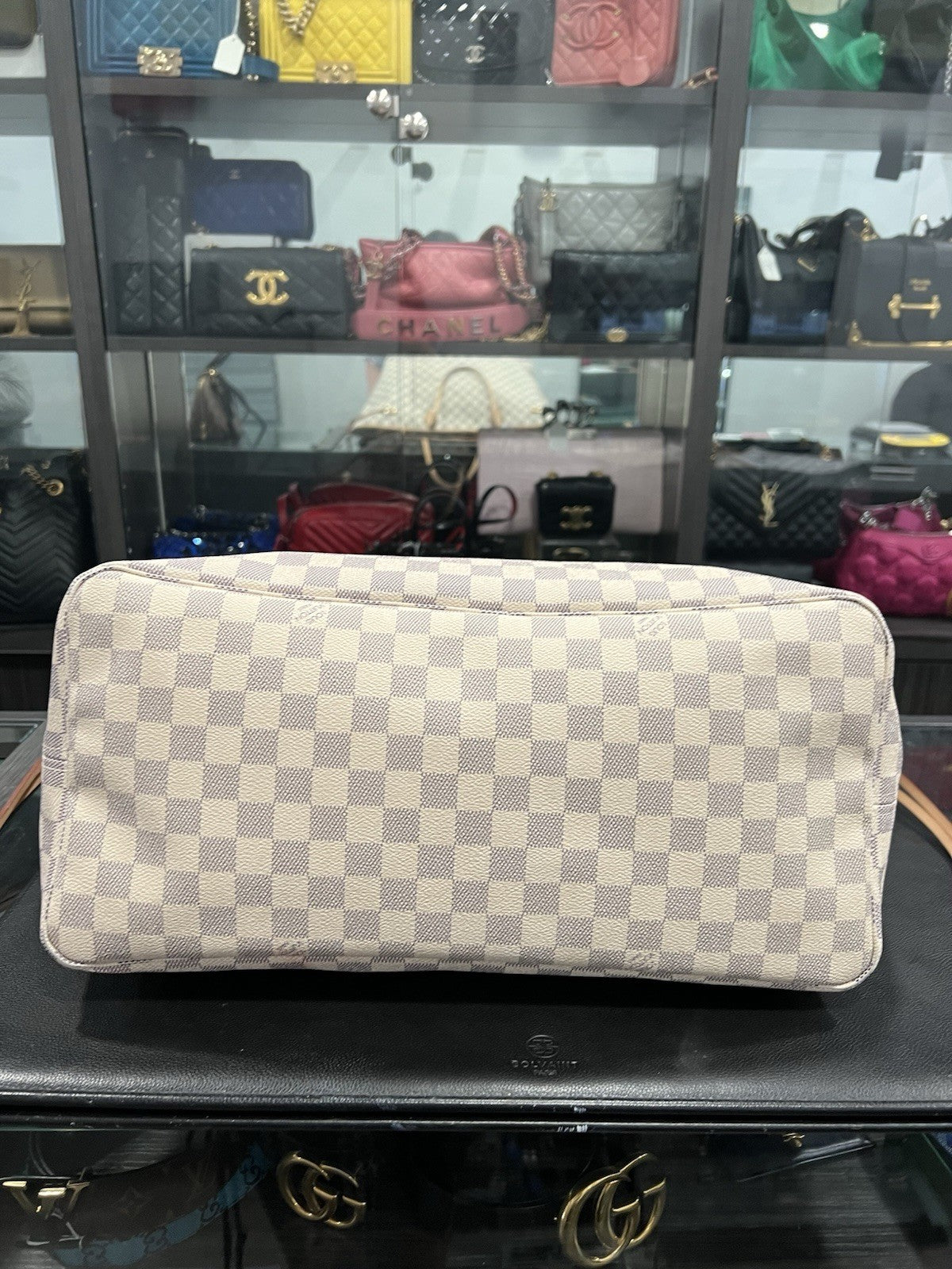 Louis Vuitton Damier Azure GM Neverfull With COA & Insert