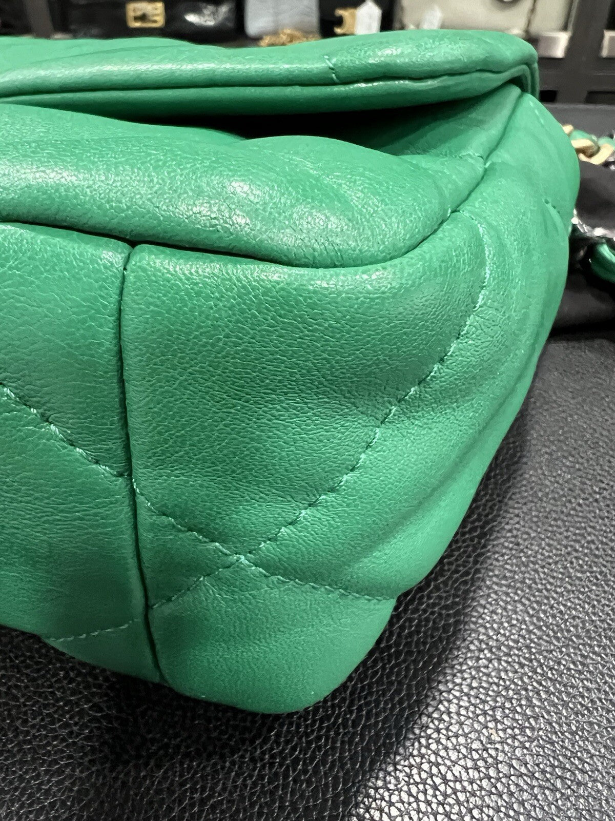 Chanel Medium 19 Flap Bag Green W/Authenticity
