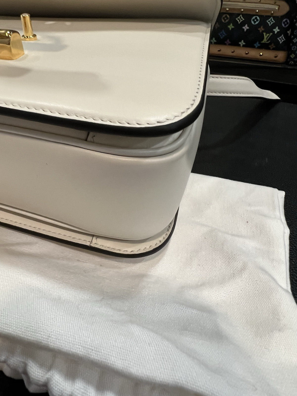 Gucci Siena Ivory Horsebit Top Handle Bag NWOB Retail $3000