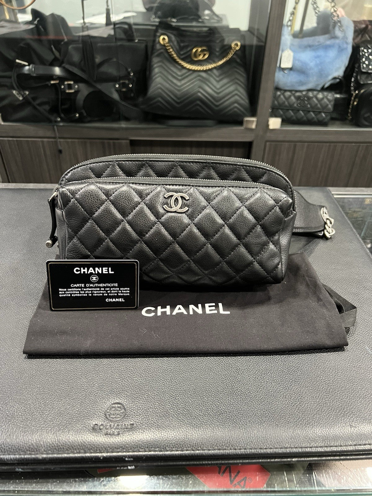 Chanel Caviar Quilted Street Waist Bag NWOB