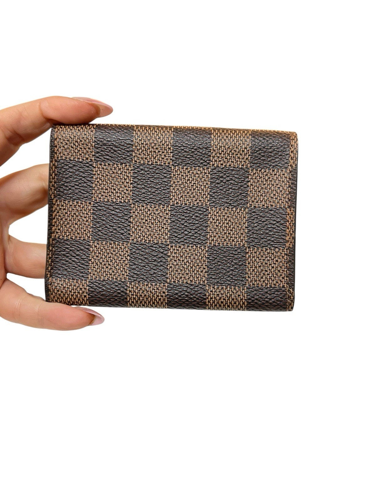 Louis Vuitton Damier Ebene Card Case Duster & Authenticity