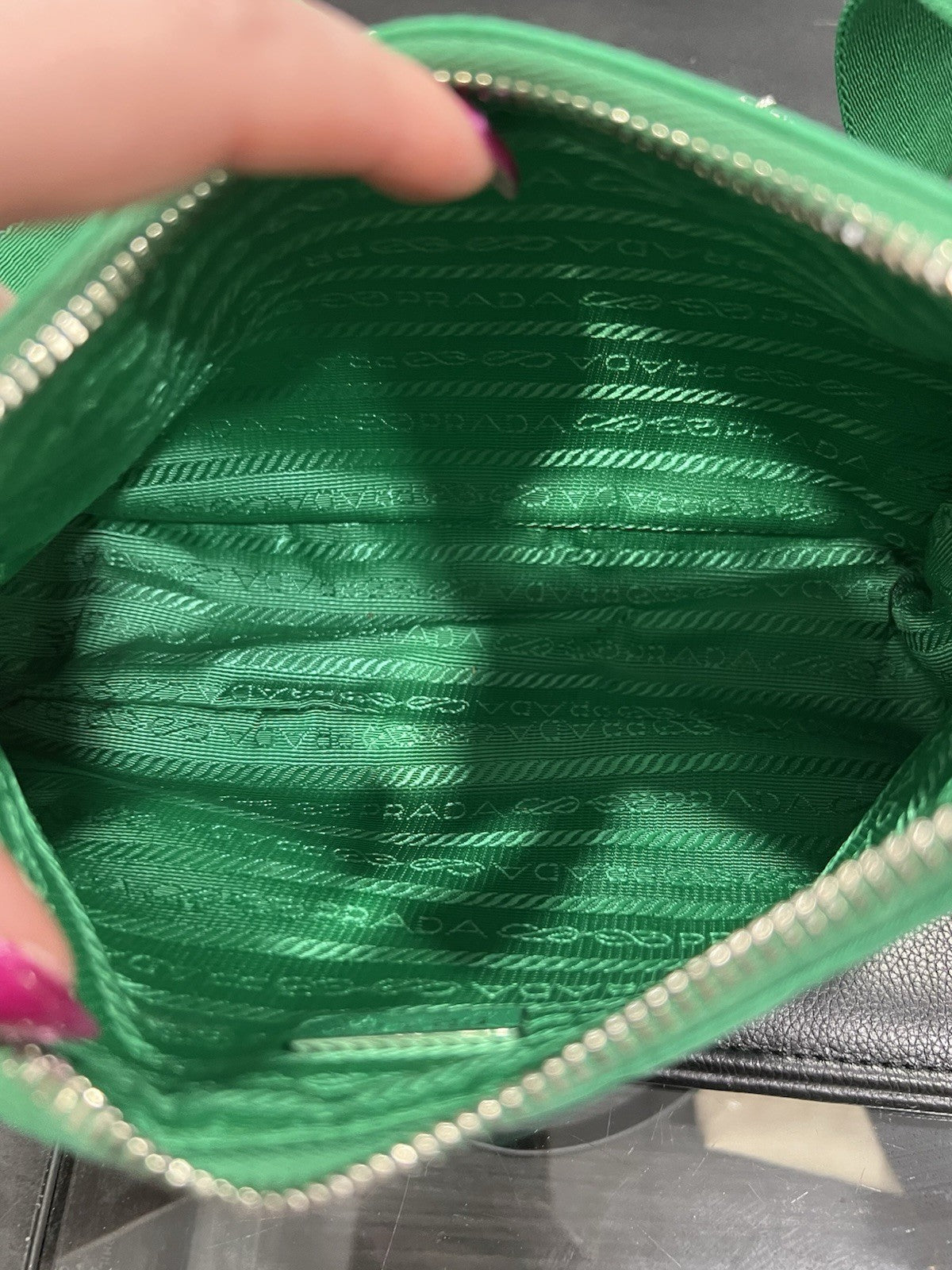 Prada Nylon Green Re-Edition 2005 With Certificate Of Authenticity